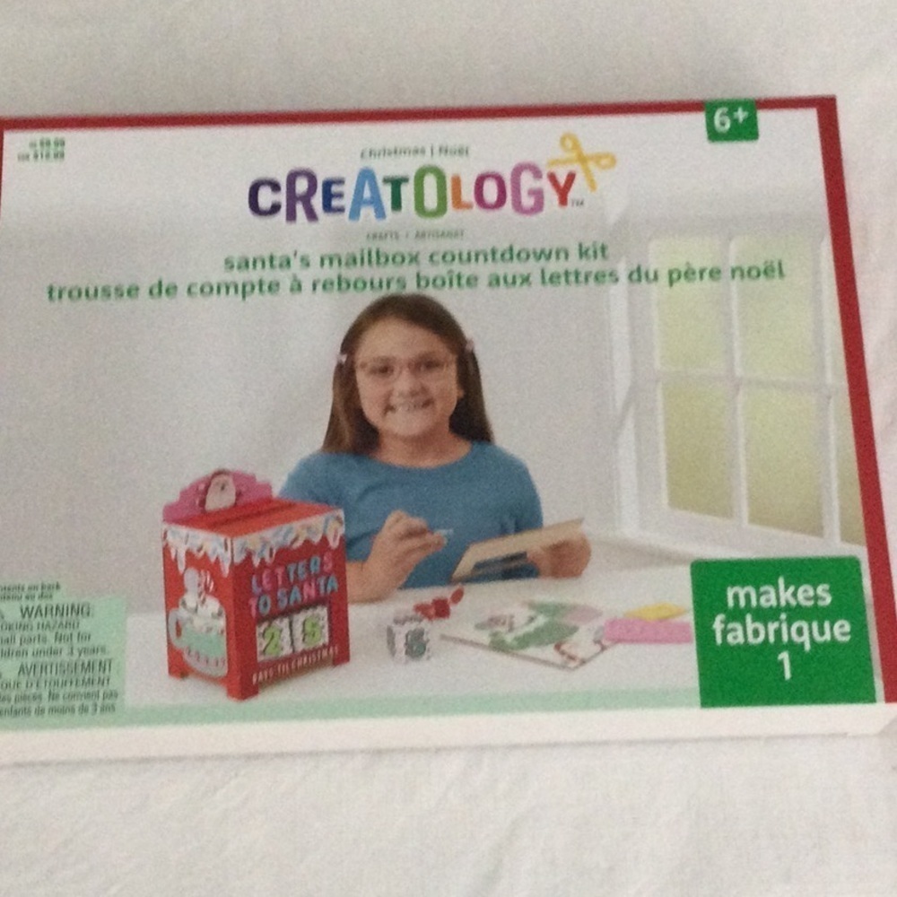 Santa's Mailbox Countdown Kit - Red and White